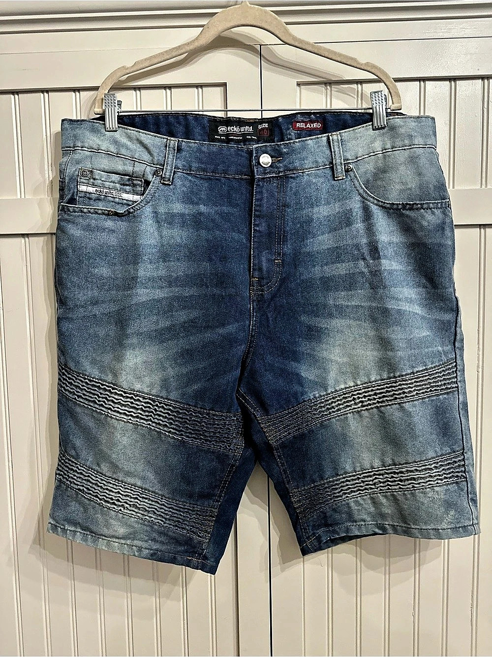 Ecko Unltd. Relaxed. Blue Jean Shorts Waist 40